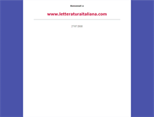 Tablet Screenshot of letteraturaitaliana.com