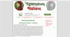 Desktop Screenshot of letteraturaitaliana.org
